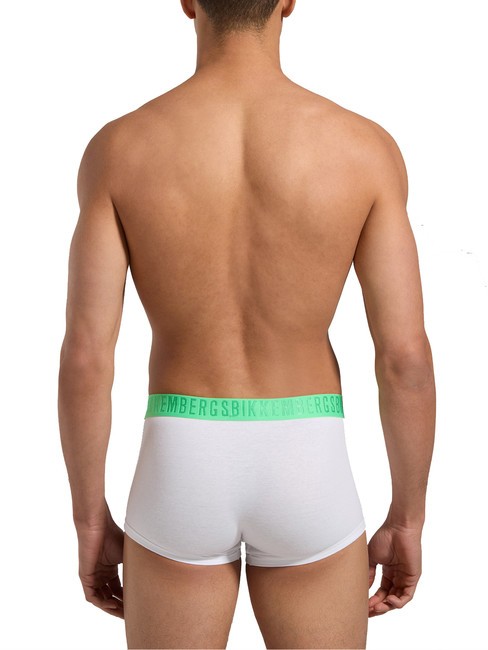 FASHION BICOLOR Lot de 3 boxers blanc marine noir - Slip homme