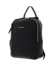 PIQUADRO CIRCLE Sac &agrave; dos en cuir Noir - Sacs pour Femme - 2