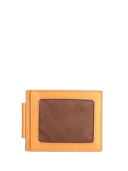 URBAN Porte-cartes de crédit en cuir ORANGE - Portefeuilles Homme