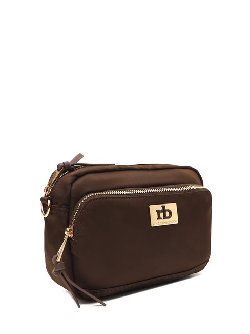 GLORIA Petit sac bandoulière avec poche marron foncé - Sacs pour Femme