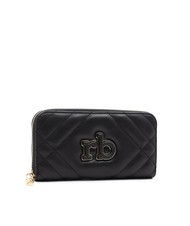 ROCCOBAROCCO DEA Grand portefeuille zippé autour noir - Portefeuilles Femme - 3