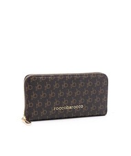 ROCCOBAROCCO DEVA Grand portefeuille zippé autour chocolat - Portefeuilles Femme - 3