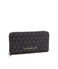 ROCCOBAROCCO DEVA Grand portefeuille zippé autour noir - Portefeuilles Femme - 3