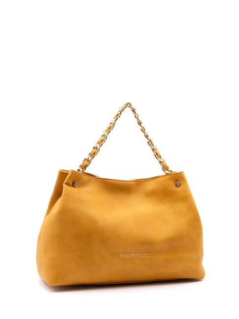 ADELE Sac &agrave; main avec bandouli&egrave;re jaune ocre - Sacs pour Femme