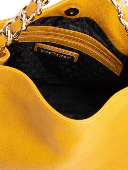 ADELE Sac &agrave; main avec bandouli&egrave;re jaune ocre - Sacs pour Femme