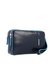 PIQUADRO BLUE SQUARE Pochette en cuir bleu - Sacs pour Femme - 2