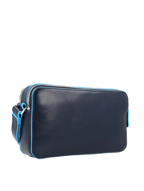 BLUE SQUARE Pochette en cuir bleu - Sacs pour Femme