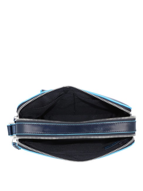 BLUE SQUARE Pochette en cuir bleu - Sacs pour Femme