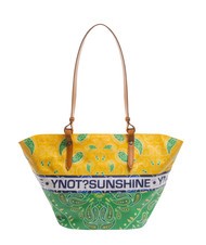 YNOT BANDANAS Sac shopping de plage moyen vert - Sacs pour Femme - 4