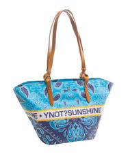 YNOT BANDANAS Sac shopping de plage moyen bleu - Sacs pour Femme - 2