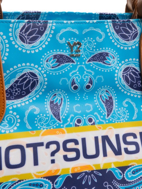 BANDANAS Sac shopping de plage moyen bleu - Sacs pour Femme