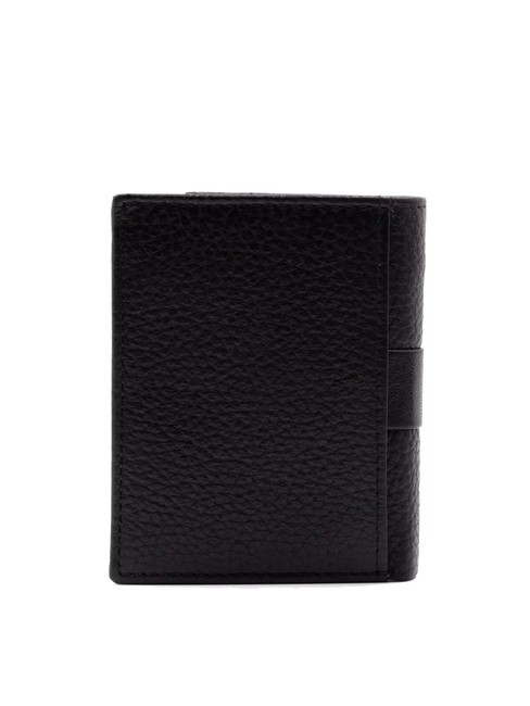 JOHN Portefeuille vertical en cuir noir - Portefeuilles Homme