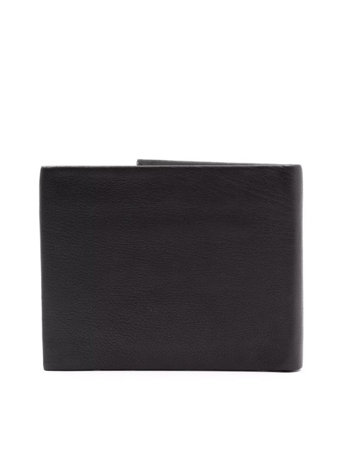 STRIPE Porte-monnaie en cuir noir - Portefeuilles Homme
