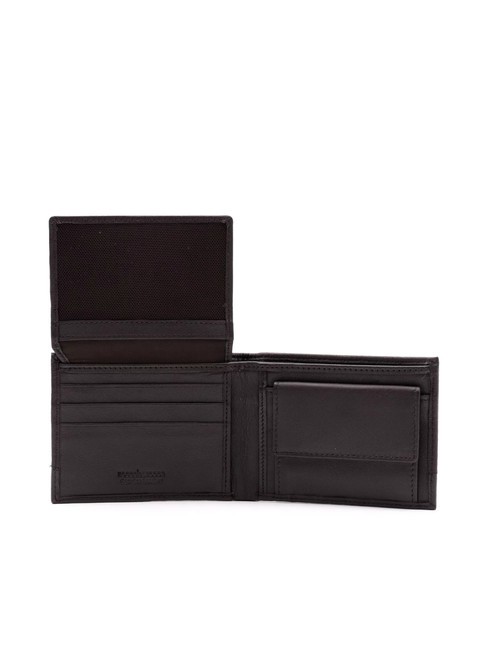 ROBERT Portefeuille en cuir à rabat marron foncé - Portefeuilles Homme