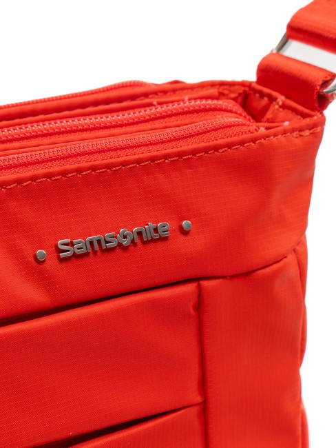 MOVE 4.0 Petit sac bandouli&egrave;re 3 zips FLAMERED - Sacs pour Femme