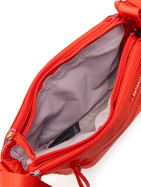 MOVE 4.0 Petit sac bandouli&egrave;re 3 zips FLAMERED - Sacs pour Femme