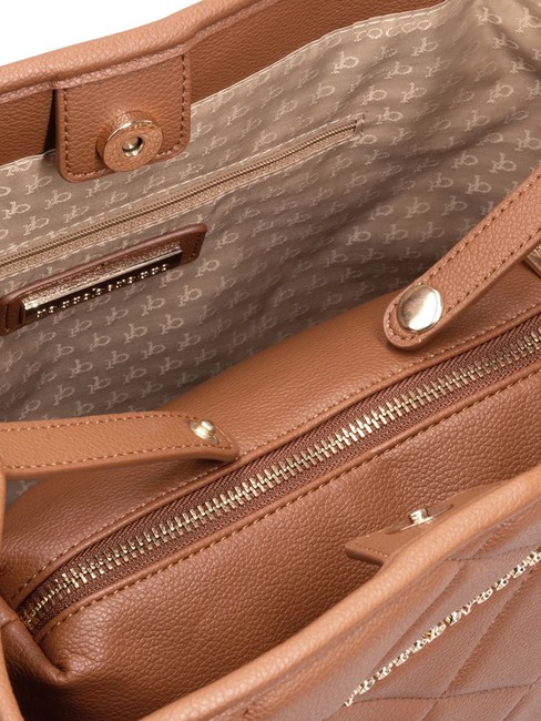 GLAM Sac shopping avec pochette Cognac - Sacs pour Femme