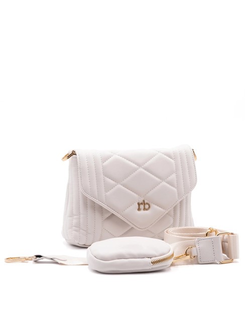 GLAM Sac bandoulière avec pochette blanc - Sacs pour Femme