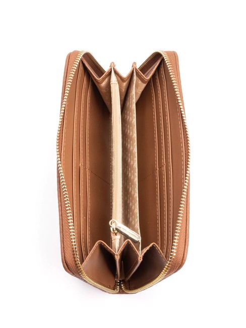 ARIA Grand portefeuille zippé autour bronzer - Portefeuilles Femme