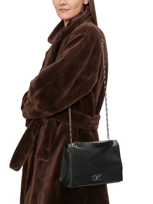 CK CONV CHAIN Sac à bandoulière convertible, sac crossbody pvh noir - Sacs pour Femme