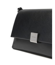 CALVIN KLEIN CK PLAQUE Sac bandoulière moyen pvh noir - Sacs pour Femme - 3