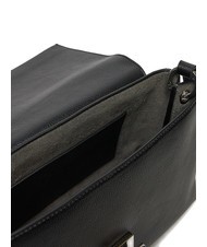 CALVIN KLEIN CK PLAQUE Sac bandoulière moyen pvh noir - Sacs pour Femme - 4