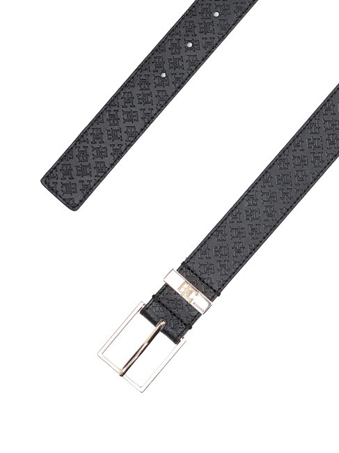 TH SQUARE MONOGRAM Ceinture en cuir le noir - Ceintures