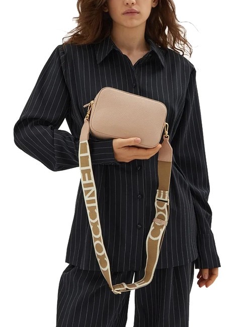 TEBE Sac &agrave; bandouli&egrave;re en cuir textur&eacute; rosaces - Sacs pour Femme