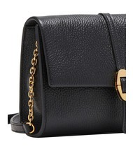 COCCINELLE DORIAN Mini sac bandouli&egrave;re en cuir martel&eacute; Noir - Sacs pour Femme - 4