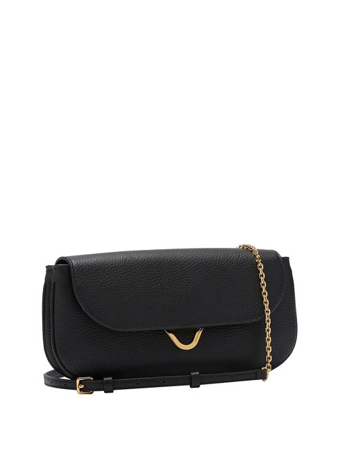 DEW Petit sac en cuir martel&eacute; Noir - Sacs pour Femme
