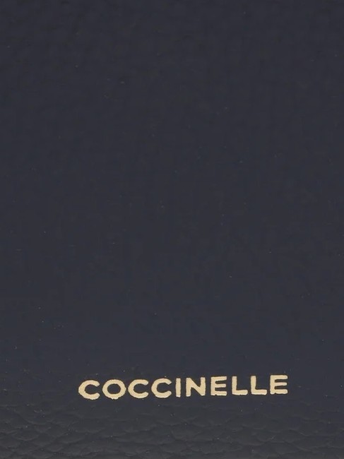 TEBE Sac à bandoulière en cuir texturé bleu nuit - Sacs pour Femme