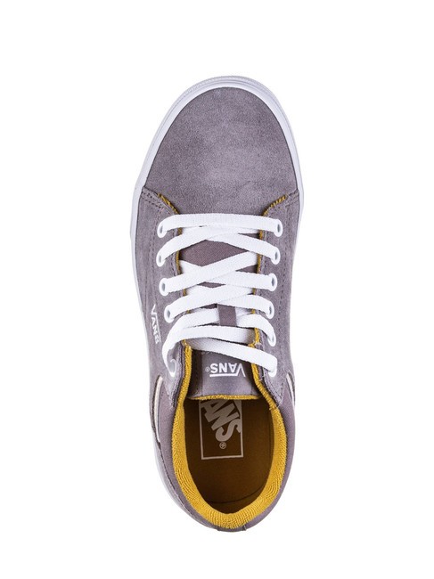 SELDAN Baskets en cuir suédé rétro pop gris/crème brûlée - Chaussures Femme