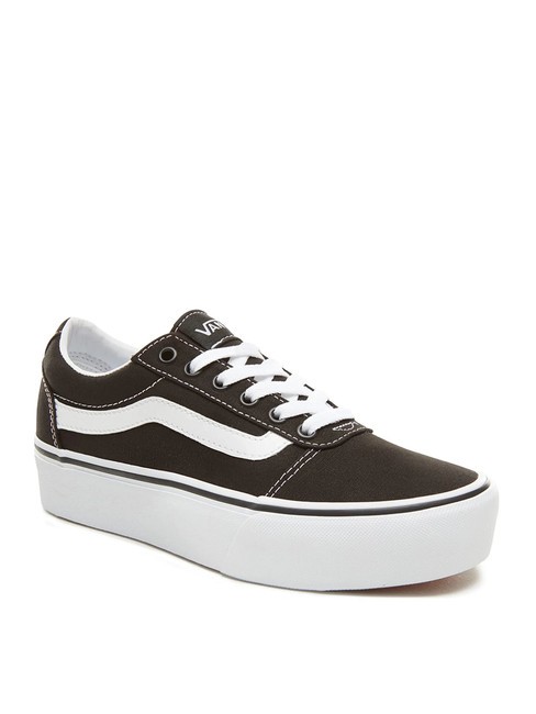 WARD PLATFORM Baskets hautes noir blanc - Chaussures Femme