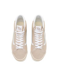 VANS MID SKOOL 37 Baskets montantes en cuir suédé beige/marron - Chaussures unisexe - 4
