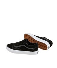 VANS OLD SKOOL Baskets en cuir suédé noir - Chaussures unisexe - 4