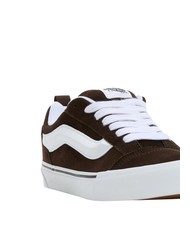 VANS KNU SKOOL Baskets en cuir suédé marron/blanc - Chaussures unisexe - 3
