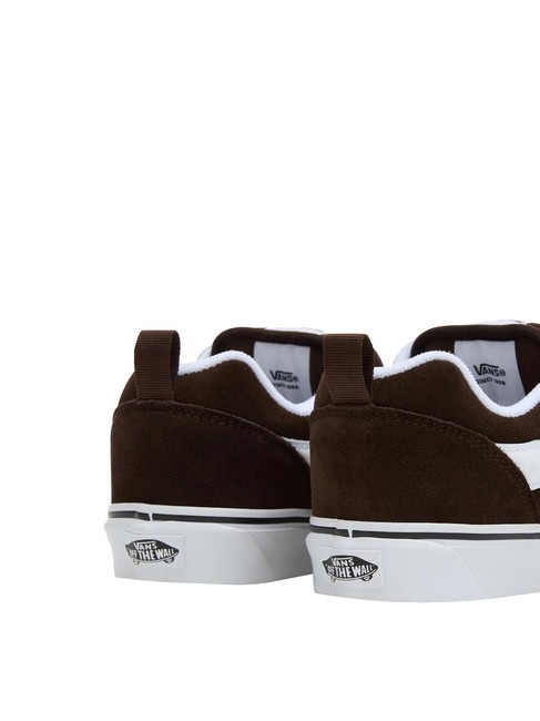 KNU SKOOL Baskets en cuir suédé marron/blanc - Chaussures unisexe