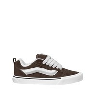 VANS KNU SKOOL Baskets en cuir suédé marron/blanc - Chaussures unisexe - 2