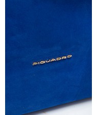 PIQUADRO CAMPIONARIO - CIRCLE  CIRCLE Sac multifonction en cuir bleu - Porte Documents Travail - 3