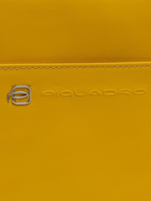 Sacoche homme VIBE out, en cuir grain&eacute; jaune 4 - Sacs en Bandouli&egrave;res pour Homme