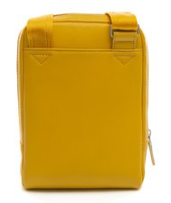 PIQUADRO Sacoche homme VIBE out, en cuir grain&eacute; jaune 4 - Sacs en Bandouli&egrave;res pour Homme - 4