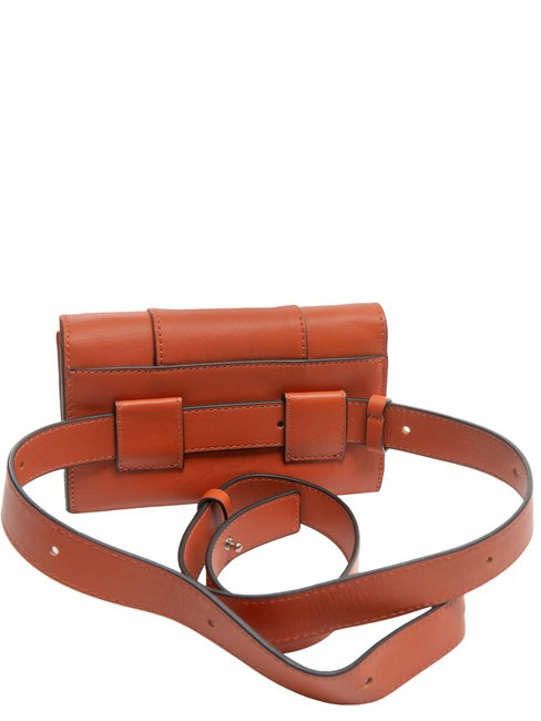 CAMPIONARIO - MUSE Mini sac / pochette en cuir ORANGE - Sacs pour Femme