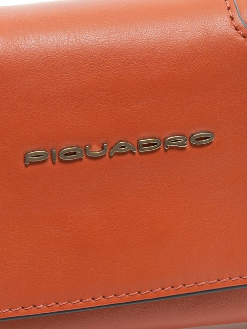 CAMPIONARIO - MUSE Mini sac / pochette en cuir ORANGE - Sacs pour Femme