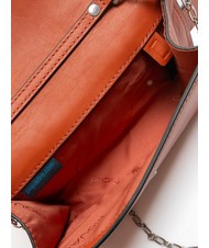 PIQUADRO CAMPIONARIO - MUSE Mini sac / pochette en cuir ORANGE - Sacs pour Femme - 4