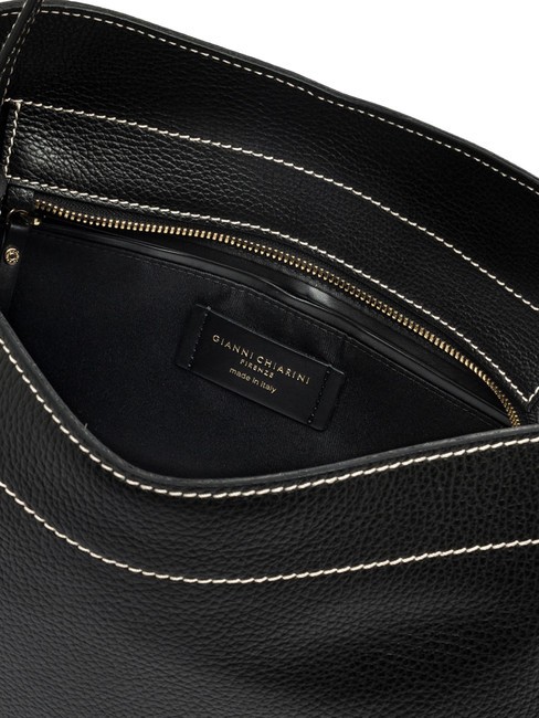 OTTAVIA  Sac bandouli&egrave;re, en cuir Noir - Sacs pour Femme