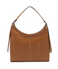 GIANNI CHIARINI NORMA Sac hobo porté épaule en cuir caramel - Sacs pour Femme - 3