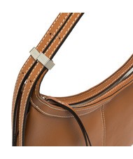 GIANNI CHIARINI NORMA Sac hobo porté épaule en cuir caramel - Sacs pour Femme - 4