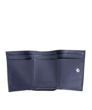 GIANNI CHIARINI WALLETS GRAIN Petit portefeuille en cuir grain&eacute; BLEU - Portefeuilles Femme - 2