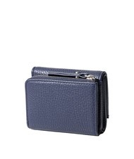 GIANNI CHIARINI WALLETS GRAIN Petit portefeuille en cuir grain&eacute; BLEU - Portefeuilles Femme - 3