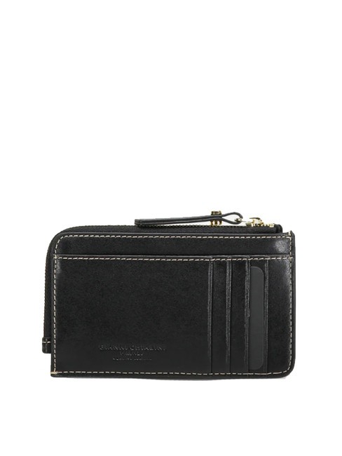 WALLETS CALF  Portefeuille en cuir Noir - Portefeuilles Femme